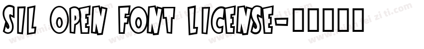 SIL Open font license字体转换